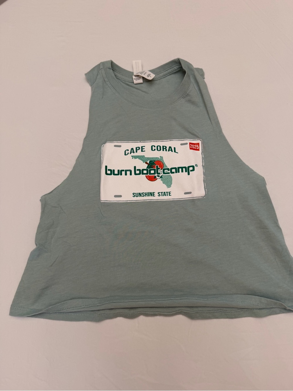 Cape Coral Burn Boot Camp Light Sage Tank Top